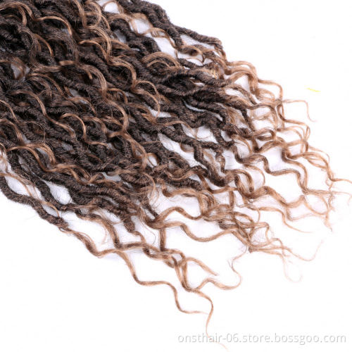 MYZYR Goddess Locs Crochet Hair Extensions Synthetic Twist Braids Hair Locks Crochet braids For Women 24 Strands 18inch Beauty